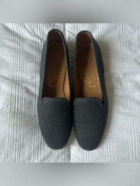 Stubbs and Wootton navy canvas loafers size 7